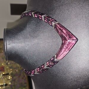 80s Vintage Purple Necklace